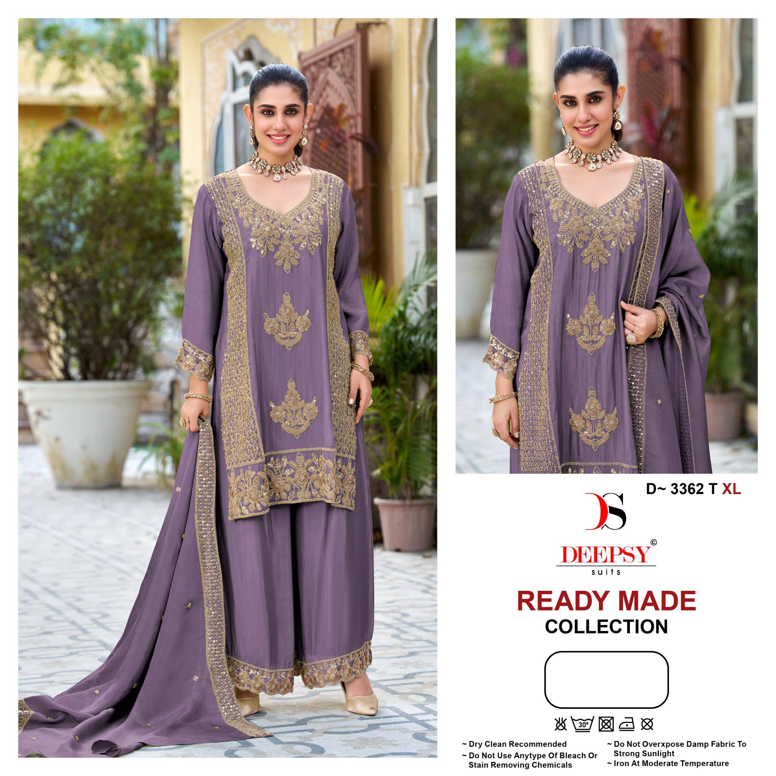 Deepsy D-3362 colors by Deepsy 3362 Q TO 3362 T SERIES Pakistani Stylish Beautiful Colourful Printed & Embroidered Party Dresses At Wholesale Price